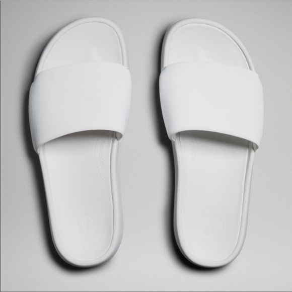 🍋 Lululemon Restfeel Slide Sandal Slipper White NEW Size 7 - Picture 10 of 14